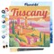 Figured'Art Mini Paint by Numbers Kit for Adults with Frame Travel Poster Tuscany Spring Small format 8"x8" - Craft Art Painting DIY Canvas Already Stretched on a Wooden Frame